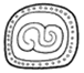 A black and white symbol  Description automatically generated