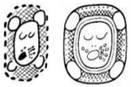 A drawing of a face  Description automatically generated