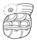 A black and white drawing of a fish  Description automatically generated