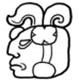 A black and white drawing of a face  Description automatically generated