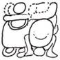 A drawing of a person with a bag  Description automatically generated