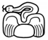 A black and white drawing of a snake  Description automatically generated