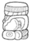 A drawing of a totem pole  Description automatically generated