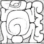 A black and white drawing of a turtle  Description automatically generated