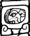 A black and white drawing of a face  Description automatically generated